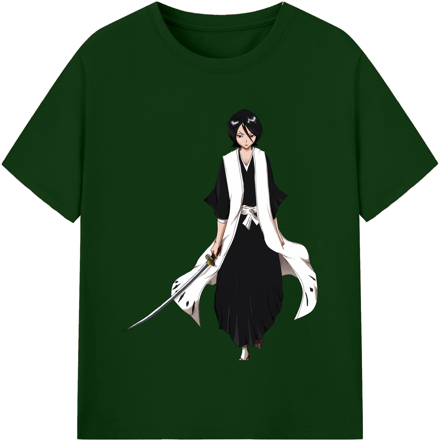 （画像用） ブリーチ 朽木ルキア BLEACH Kuchiki Rukia 綿100％半袖Tシャツ（フロントプリント）